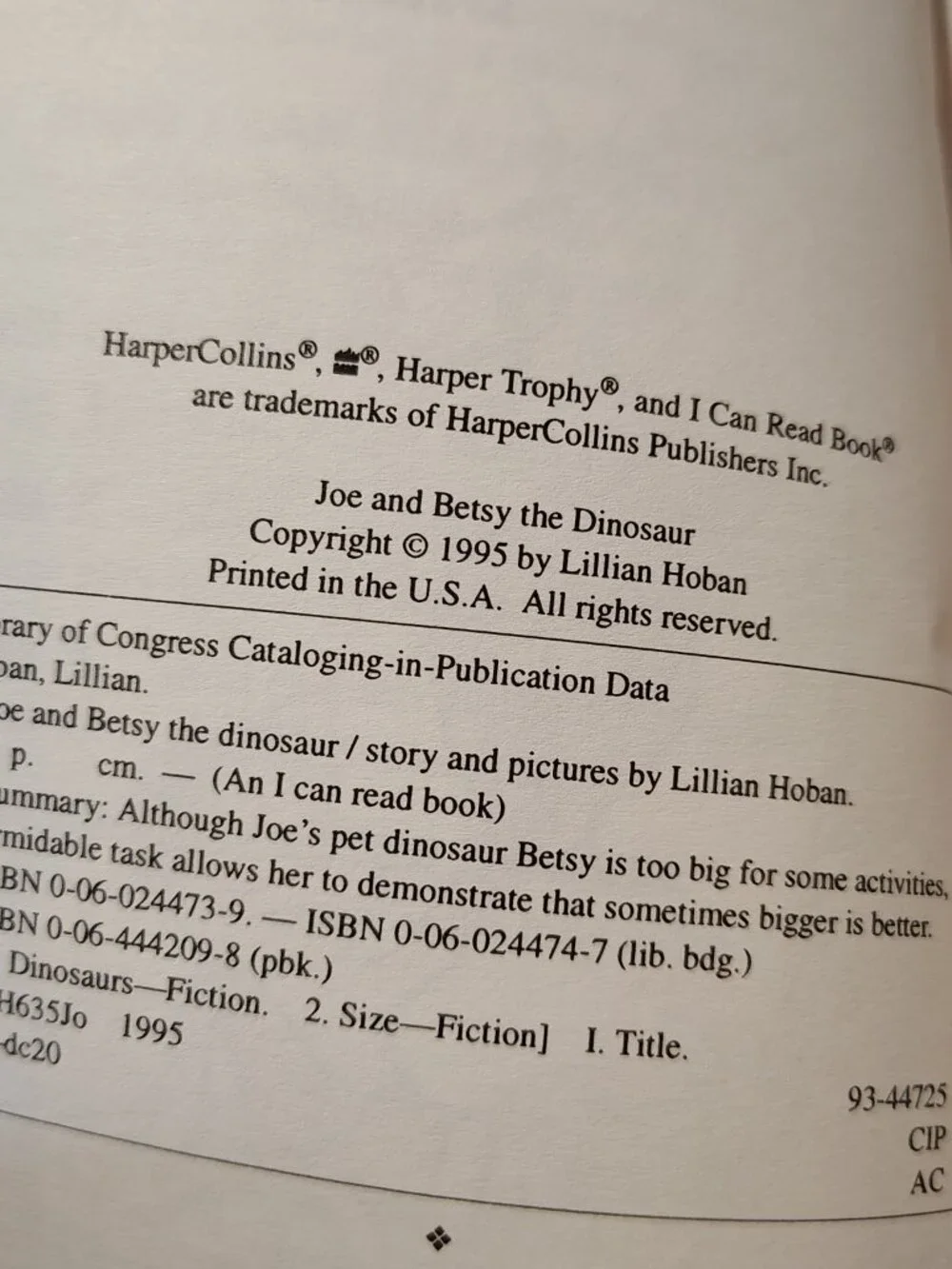 Joe And Betsy The Dinosaur An I Can Read Book Level 1 PB Book